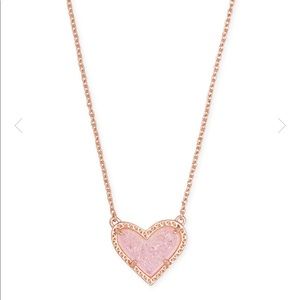 Kendra Scott Ari Heart Rose Gold Necklace